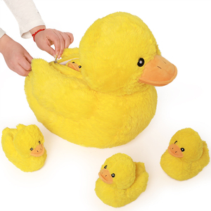 Duck Stuffed Animals Set 5 Mommy Duck <strong>6</strong> Ducklings Large 16-<strong>Inch</strong> Quack <strong>Plush</strong> Customizable OEM Factory Direct Birthday Easter Gift - Product Image 6
