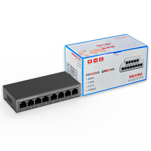 OEM 8端口10/100Mbps交换机金属外壳台式网络交换机集线器，带VLAN功能批发 - Product Image 4