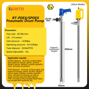 <strong>Pneumatic</strong> Barrel <strong>Pumps</strong> High Viscosity Sanitary Plunger Air Operated SS <strong>Piston</strong> Transfer <strong>Pumps</strong> for Drum Barrel
