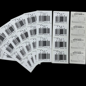 Adesivo personalizzato con numero di serie variabile stampa di dati di codice a barre etichetta per la consegna del pacco - Product Image 1