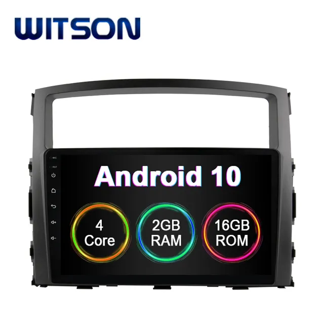 WITSON Android 10.0 Touch Screen Car Dvd เครื่องเล่น Gps สำหรับ MITSUBISHI PAJERO 2006-2012 2 In 2GB RAM 16GB FLASH Car Dvd Player