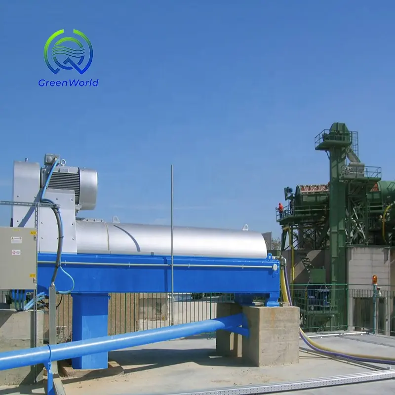 Horizontal Screw Industrial Decanter Centrifuge Centrifugal Sludge Dehydrator Machine For Sludge Dewatering Drying Dehydration