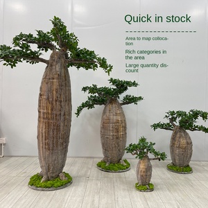 Büyük afrika baobaoağacı simülasyon plastik yeşil açık iniş bahçe peyzaj biyonik sahte ağaç - Product Image 5