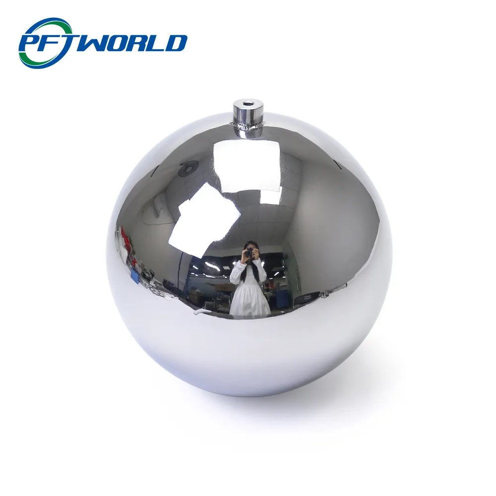 Espejo de esfera de Metal pulido, decoración fotográfica, tamaño personalizado, bola de acero inoxidable, mecanizado, OEM