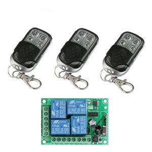 433 MHz Drahtloser Fernbedienung schalter DC12V 4CH Relais empfänger modul HF-Sender 433 MHz für Garagentor öffner - Product Image 3