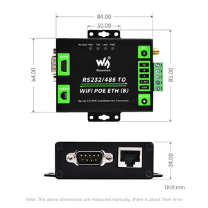 Server seriale di grado industriale RS232/485 a WiFi ed Ethernet, Gateway Modbus, Gateway MQTT, custodia in metallo - Product Image 3