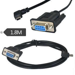 1.8M 6Ft DB9 dişi Jack USB mini 5 Pin erkek RS232 kablo adaptörü dirsek ve düz - Product Image 4