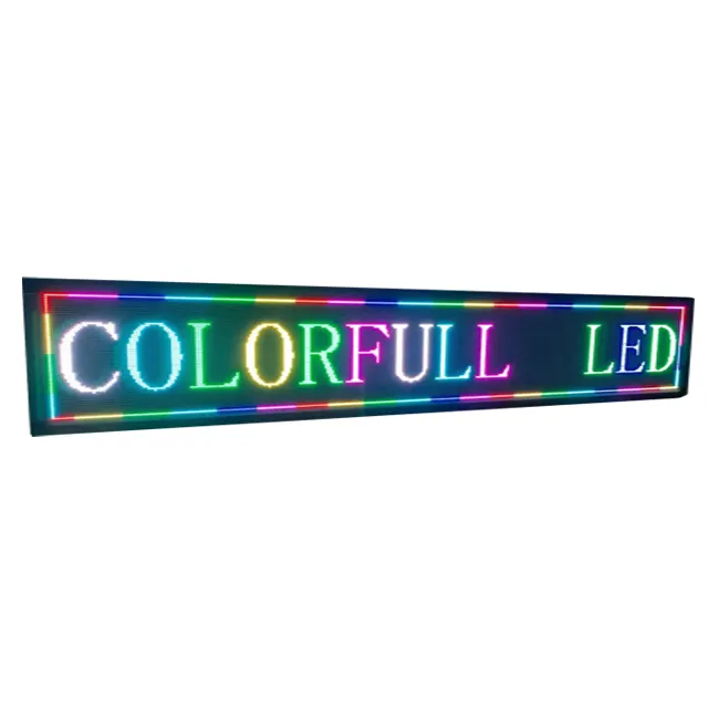 Good quality Low price customization indoor LED Rolling WIFI Program Sign advertising screen for Shop