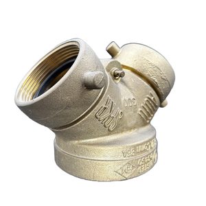 Female NPT Groove Cast Brass ASTM C85700 Thread BS21 ANSI B1.20.1 Groove To ANSI AWWA C60611UL FM Test And Drain <strong>Valve</strong> 175 PSI