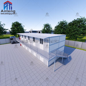 LCL ev genişletilebilir konteyner ev 40ft çelik çerçeve modüler tasarım kapalı ızgara yaşam evi için GÜNEŞ PANELI hazır çatı ile - Product Image 5