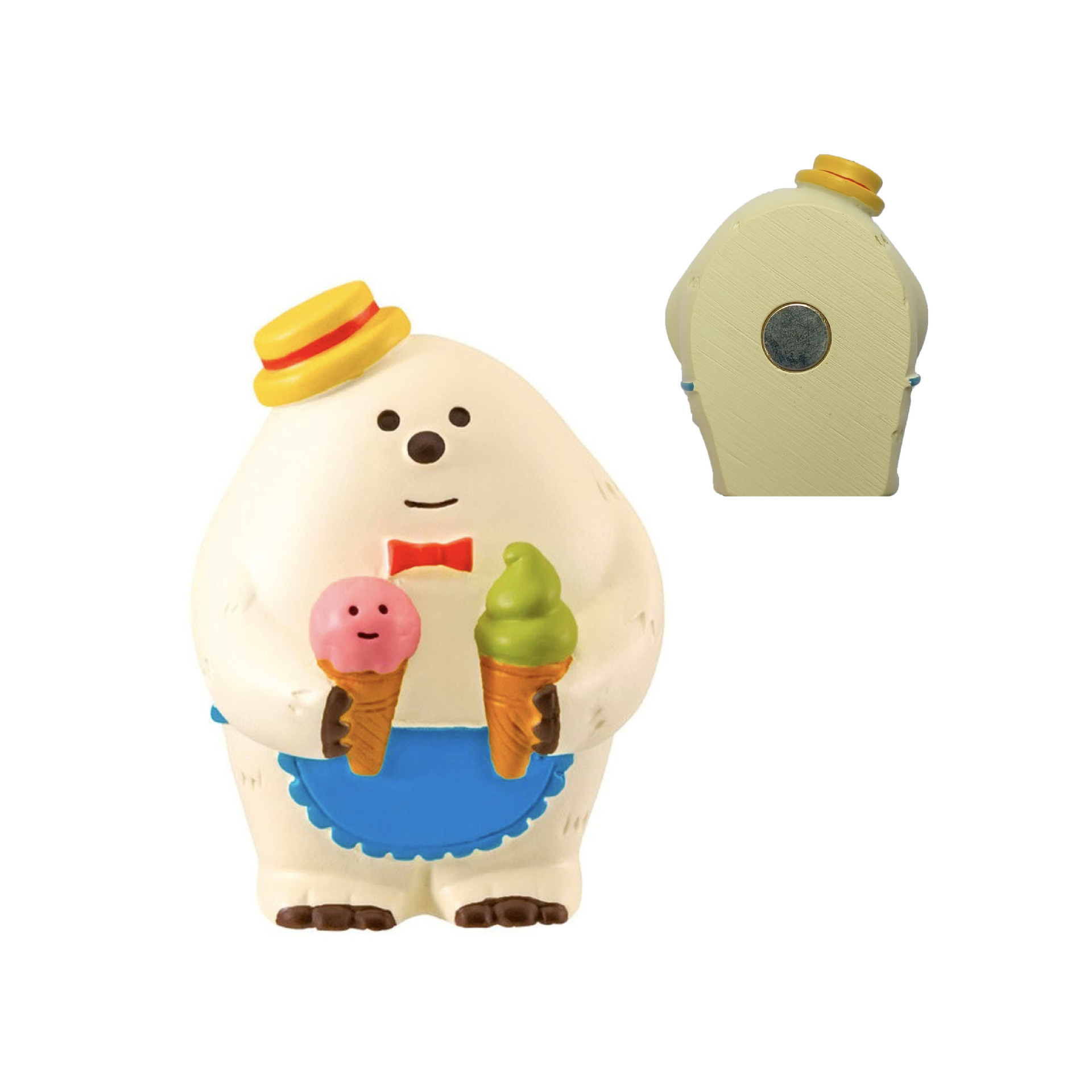 Refrigerator sticker snow monster clerk
