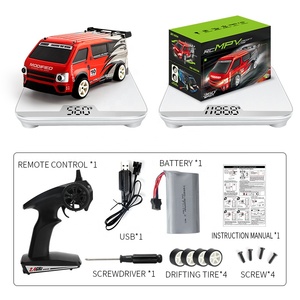 QSファクトリーダイレクトMPVレーシングビークルLEDライト360度回転2.4Ghz 4WD電動玩具リモコンRCドリフトカー - Product Image 6