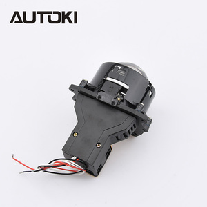 AUTOKI marka 70W yüksek düşük ışın LED Lens çift LED Bi LED projektör lens için H4 H7 9005 9006 far - Product Image 4