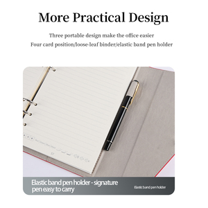 Carpeta de 6 anillas, cuaderno de hojas sueltas, diario personalizado, organizador de Agenda, Bloc de notas con bloqueo de huellas dactilares personales con bolígrafo de escritura inteligente - Product Image 6