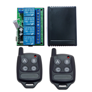 12-24V 4-Kanal-Universal-Fernbedienungskit Rf 433 MHz Sender und Empfänger Enthält 2 Fernbedienung für Tore - Product Image 1