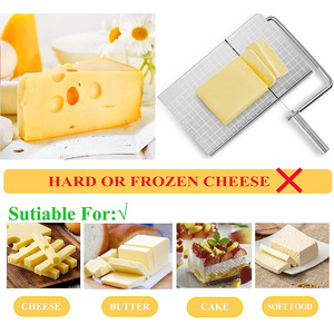Thép không gỉ kim loại pho mát cắt có thể thay thế dây pho mát <span class=keywords><strong>Slicer</strong></span> với hội Đồng Quản Trị và đo lưới - Product Image 5
