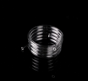 High Purity 300mm Quartz Bet test Tube Perforated Quartz Glassdouble Tube 10mm Diameter clear Quartz Tube