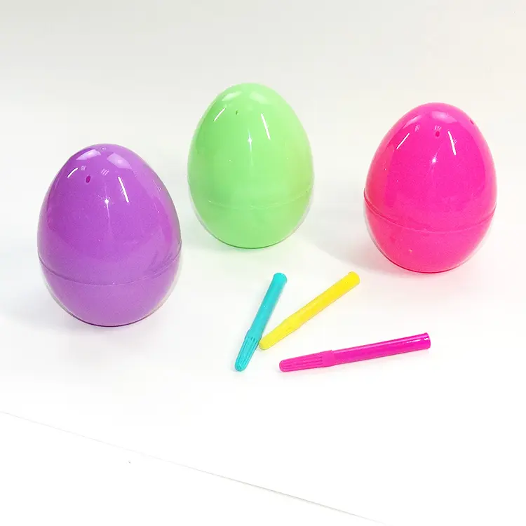 Uovo di pasqua in plastica preriempita ALLCOLOR, uovo di pasqua in plastica a sorpresa con giocattoli per bambini