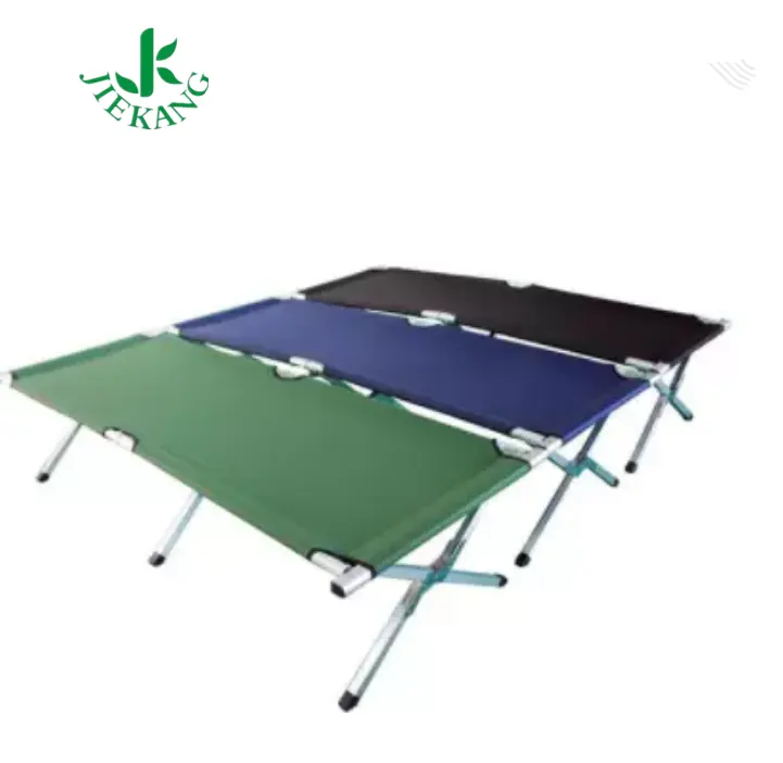 Cama de acampada plegable portátil para adultos, cama de calidad fuerte y estable para exteriores, gran oferta