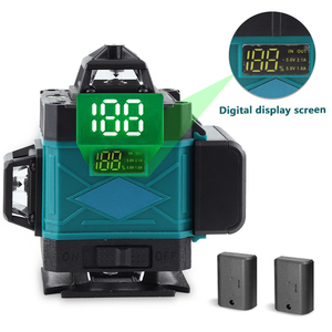 リモコン付き磁気サポート付きグラウンドレベリング用4D16ライングリーンラインレーザーレベル - Product Image 6