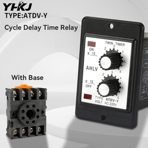 Doppel zykluszeit relais 6S 12S 60M Hub kolben verzögerung regler ATDV-Y Timer 220V - Product Image 6
