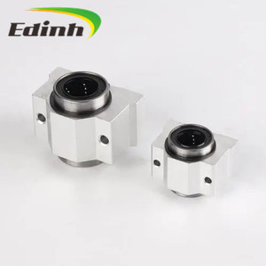 Caja de rodamiento de bolas de movimiento lineal de aluminio SCS10LUU, buje de unidad deslizante CNC, bloque deslizante de rodamiento de rodillos lineal de 68mm de largo - Product Image 4