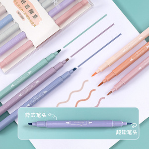 Penna evidenziatore all'ingrosso set colore chiaro 6 colori protezione degli occhi evidenziatore pennarello - Product Image 4