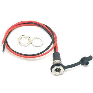 DC-099 DC สายไฟแจ็คซ็อกเก็ตเกลียวหญิงเชื่อมต่อเมาท์อะแดปเตอร์5.5x2.1/5.5X2.5มิลลิเมตร10A ที่มีฝาครอบกันน้ำ - Product Image 2
