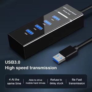 厂家直销4端口USB3.0扩展坞适配器多端口电脑USB充电集线器 - Product Image 2