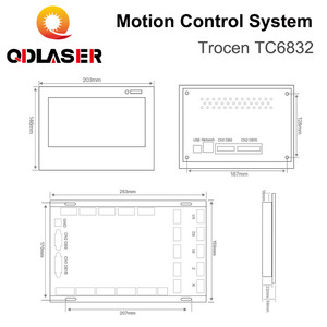 QDLASER Trocen TC6832, система управления вибрационным ножом для резки шпинделя, СО2, лазерный контроллер для гравировального станка, высокая скорость DSP - Product Image 4