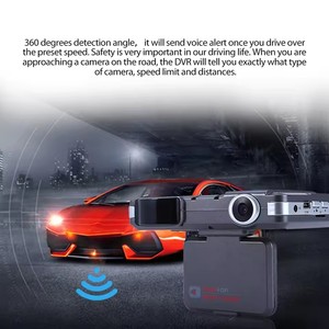 Car <strong>Radar</strong> Detector With TFT Screen Signature Antiradar System Video Recorder &amp; Rearview <strong>Mirror</strong> <strong>Camera</strong> English Menu &amp; Speed Alarm - Product Image 4