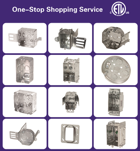 2-gang Vuông Thời Tiết Ổ cắm hộp ren ổ cắm hộp nhôm Die Cast bao vây màu xám điện Kim loại hộp - Product Image 5