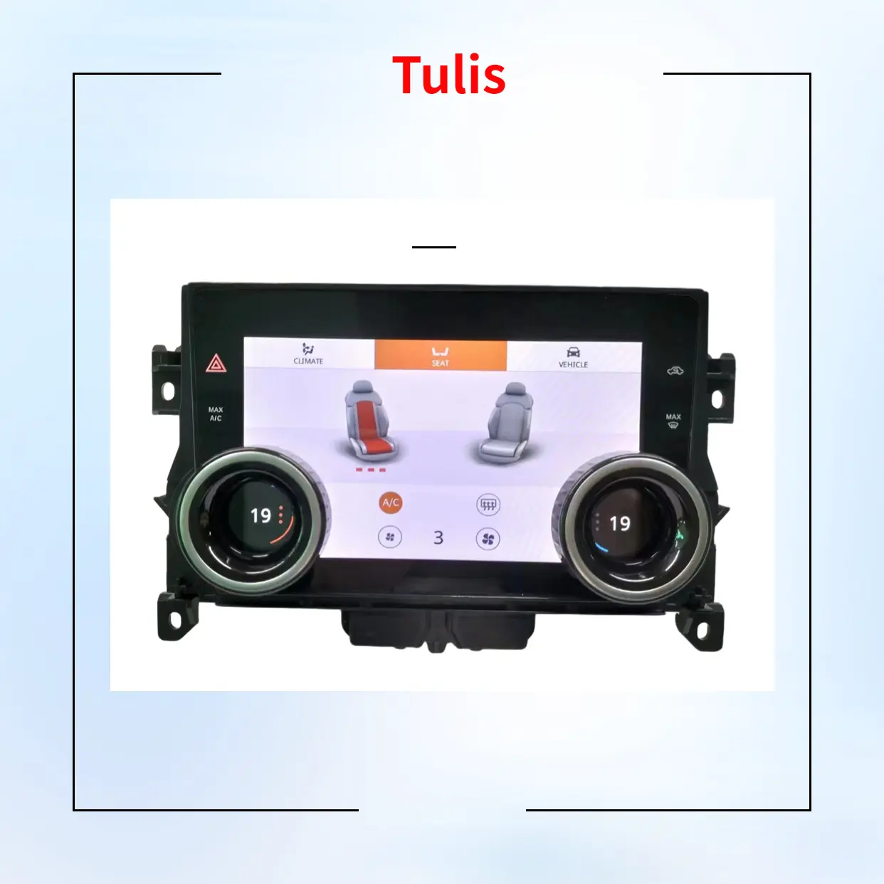 Tulis – panneau de climatisation AC panneau de climatisation écran tactile LCD pour Land Rover Evoque 2012-2018