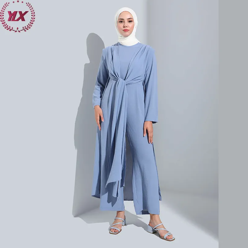 Conjunto de dos piezas modesto árabe de Oriente Medio al por mayor tops y pantalones del Sudeste Asiático para Mujeres Musulmanas