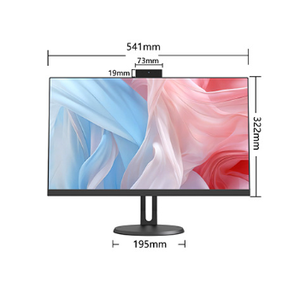 Intel i3/i5/i7/i9デュアルコアVGAインターフェースを備えたオールインワン23.8インチPCデスクトップ256GBSSD新しいLCDディスプレイPC - Product Image 6