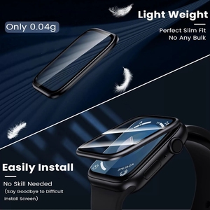 0.33MM Premium Clear Tempered <strong>Glass</strong> for Apple Watch Ultra 49mm <strong>2</strong>.5D 9H IWatch Screen Protector for Apple Watch 7 8 SE 41mm 45mm - Product Image 3