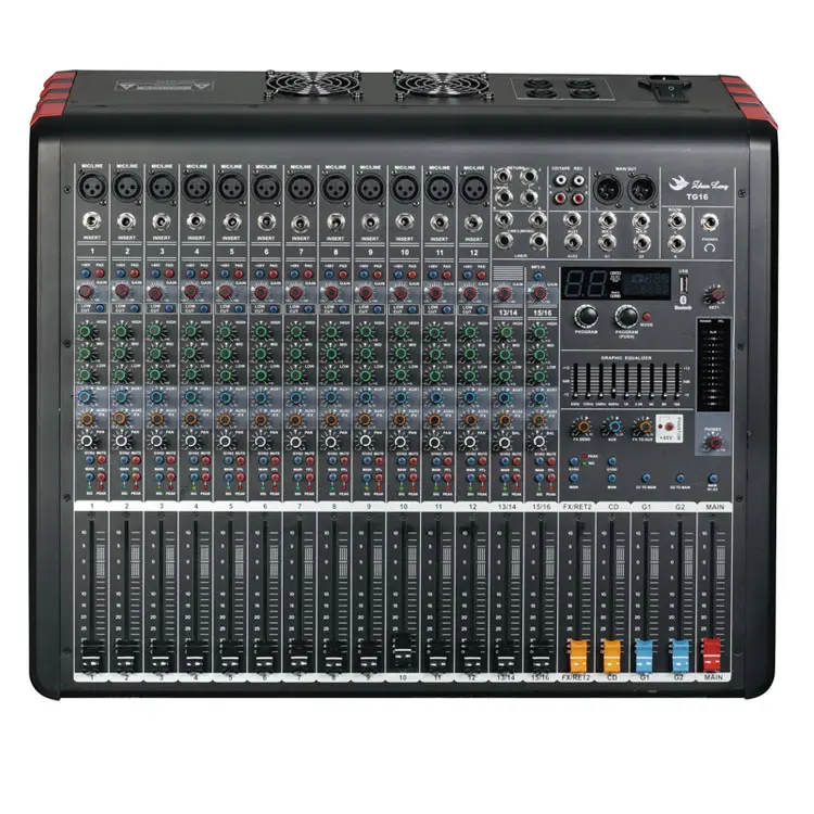 Yinyu Mixer Audio 16 Saluran Profesional Mode Baru, Mixer Audio 16 Saluran