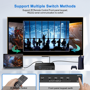 4k60 <strong>KVM</strong> <strong>Switch</strong> 4x1 Support USB 3.0 <strong>Kvm</strong> <strong>Switch</strong> <strong>4</strong> Port IR Remote Button Control hdmi <strong>Kvm</strong> <strong>Switch</strong>