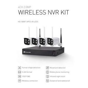 QZT OEM Tuya 4ch Waterproof 1080p 2mp Wifi <strong>Wireless</strong> <strong>2</strong>-<strong>way</strong> Audio Home Human Motion Detection Cctv Security Camera <strong>System</strong> Nvr Kit - Product Image 6