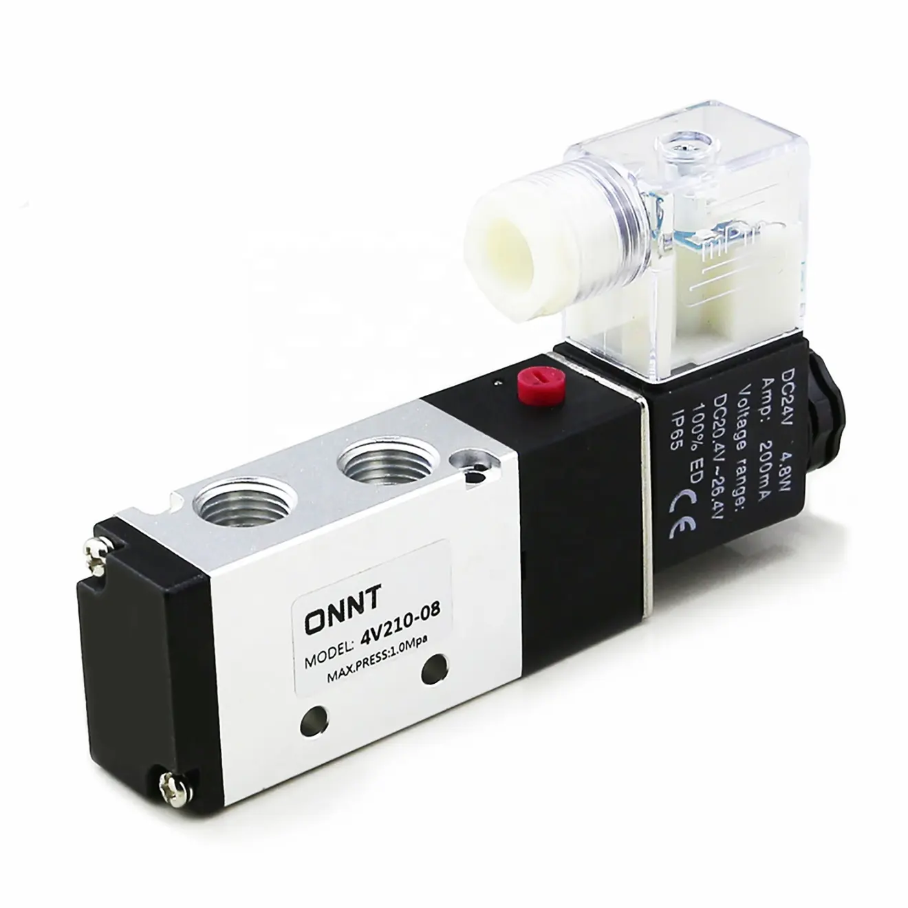 Diagrama de cableado de válvula de cilindro de piezas neumáticas 5/2 4V210-08 válvula de aire de Control neumático solenoide dispensadores neumáticos de 5 vías