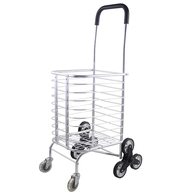 Aluminium Faltbare wasserdichte Segeltuch tasche Tragbare Treppe Klettern Handwagen mit Schwenk rad Utility Einkaufs wagen