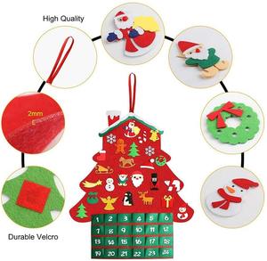 New arrivals 36 "cảm thấy DIY tiểu <span class=keywords><strong>Advent</strong></span> lịch với 24 đồ trang trí - Product Image 5