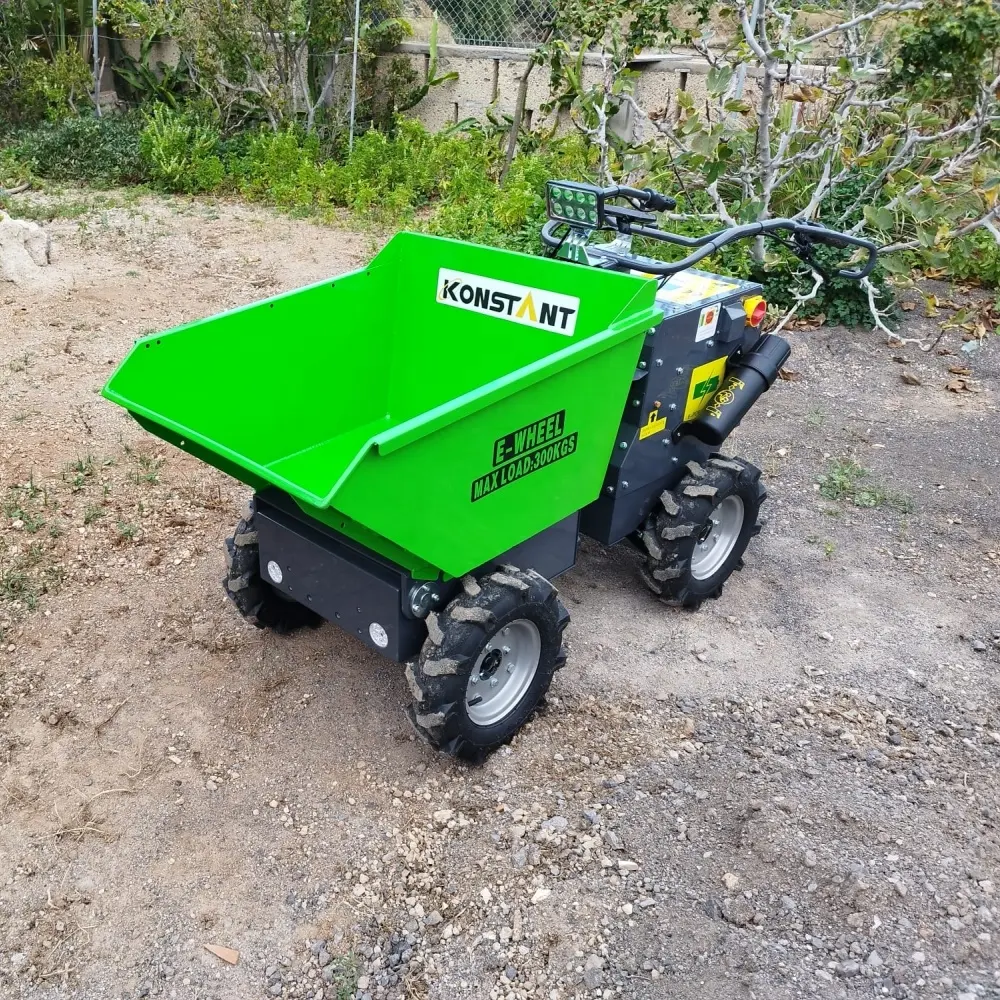 CE ארבעה גלגל חשמלי מיני משליך 4x4 סוללה כוח בארו חשמלי כוח כרכרות בטון באגי מסין במפעל