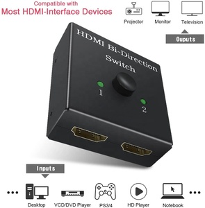 4K <strong>HDMI</strong> Bi-Direction Switch 2 <strong>Input</strong> 1 <strong>Output</strong> <strong>and</strong> 1 <strong>Input</strong> 2 <strong>Output</strong> Compatible for Firestick, Xbox PS4 Roku HDTV <strong>and</strong> More - Product Image 2