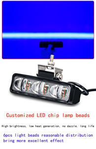 Forklift led emniyet lambası yaya uyarı hattı işın kırmızı bölge 12-80V mavi nokta noktası ark ışık Forklift depo depo için - Product Image 3