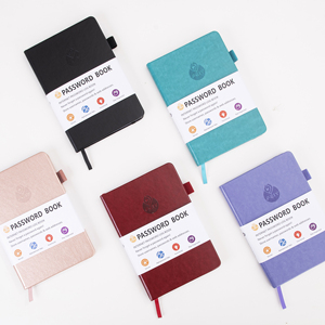 NEW 2026 Wholesale Custom PU Hardcover Internet Password Log Book Planner Dairy Keeper Journal <strong>Notebook</strong> <strong>with</strong> Alphabet <strong>Indexes</strong> - Product Image 2