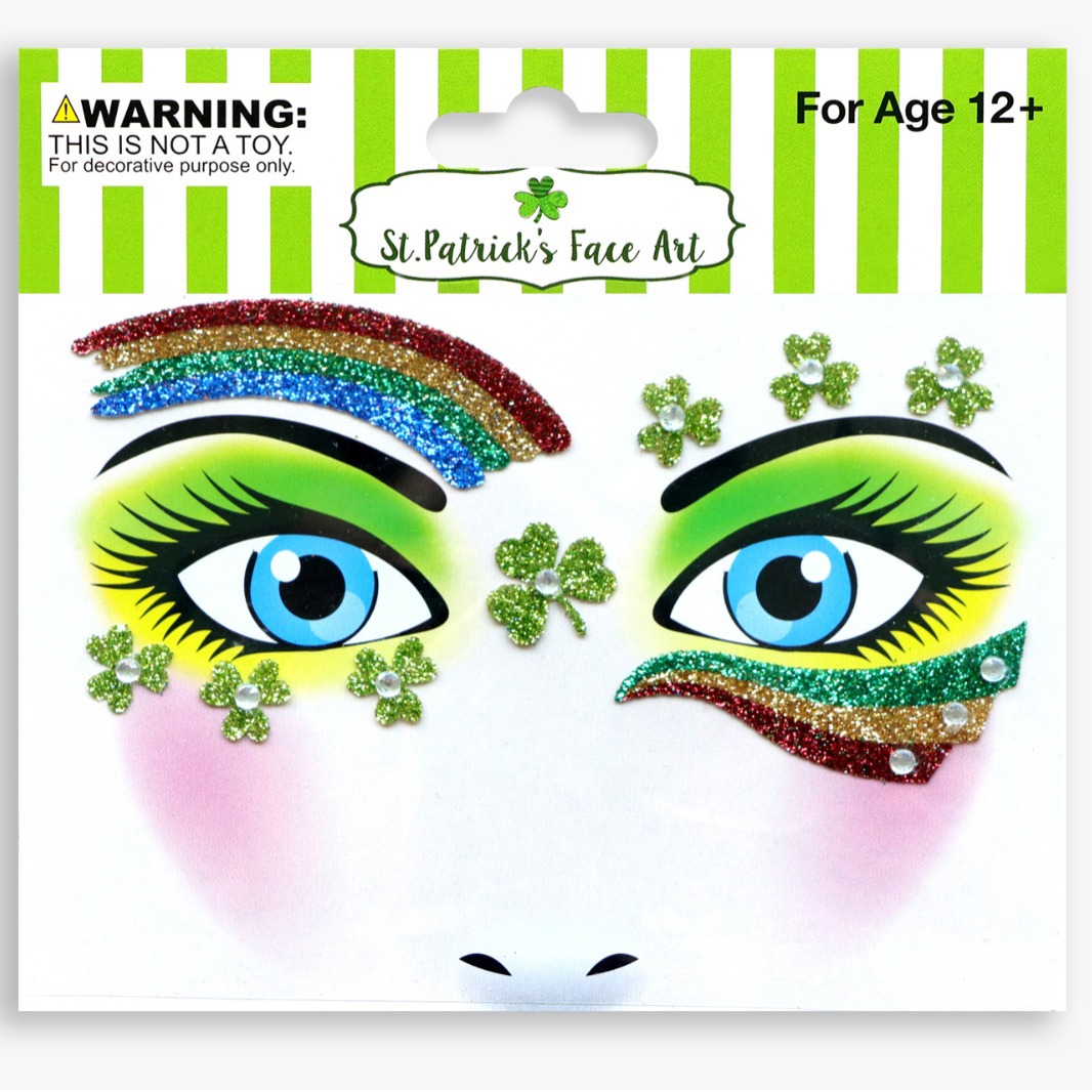 Sourcils trèfle-arc-en-ciel-haut et bas