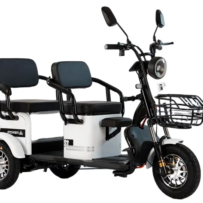 2023 New model folded 3 wheels electric scooter 500 w Leisure electric tricycles for the elderly mini electric motorcycle