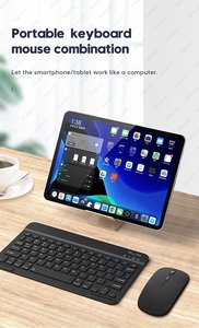 Accesorios de ordenador, teclado y ratón, juego completo de ordenador, 78 teclas, Mini teclado y ratón inalámbricos ultrafinos combinados - Product Image 6