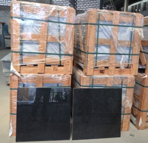 Nhà máy-trực tiếp tự nhiên tinh khiết Granite đen gạch mỏng đánh bóng ngoài trời Tùy Chỉnh Mỹ tiêu chuẩn cho bên ngoài bức tường sàn - Product Image 5